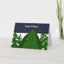 Buscar árboles nevados tarjetas Vacaciones felices