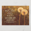 Buscar diente de león invitaciones Ducha nupcial