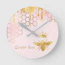 Buscar abeja relojes de pared Miel