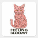 Buscar gato y flores pegatinas Para todos