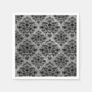 Buscar cráneo servilletas Negro