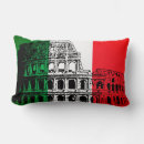 Buscar bandera italiana cojines Rojo