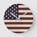 Buscar la bandera americana relojes de pared América