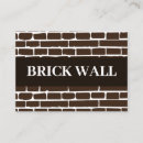 Buscar brick tarjetas de visita Pared de ladrillo