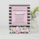 Buscar rayas negras rosadas invitaciones General y unisex
