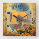 Buscar peacock relojes de pared Blue