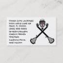 Buscar lacrosse tarjetas de visita Entrenador