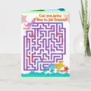 Buscar laberinto tarjetas Cualquier niño