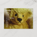 Buscar peluche tarjetas de visita Niños