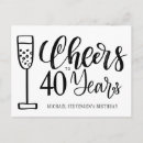 Buscar cuarenta años tarjetas Moderno