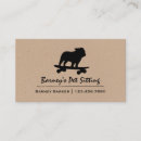 Buscar bulldog tarjetas de visita Perro