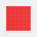 Buscar lunares rojos servilletas Blanco