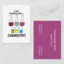 Buscar química tarjetas de visita Ciencia