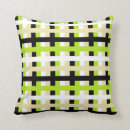 Buscar verde lima y negro cojines Líneas
