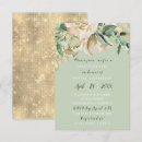 Buscar verde menta y oro invitaciones Invitados