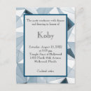 Buscar triángulo triangular invitaciones Azul