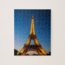 Buscar torre eiffel en la noche puzzles Luces