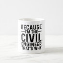 Buscar ingeniero civil tazas Compañero de trabajo
