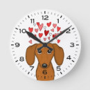 Buscar el salvador relojes de pared Dachshund
