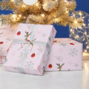 Buscar ciervos papel de regalo Rosa
