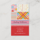 Buscar lunares y rayas tarjetas de visita Retro