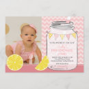 Buscar rosado la limonada invitaciones de cumpleaños Puesto de limonadas