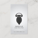 Buscar logotipo dj tarjetas de visita Música