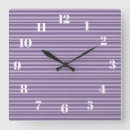 Buscar lavanda relojes de pared Lila