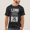 Buscar cantante del coro camisetas Canto