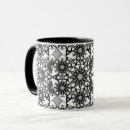 Buscar mandala gris tazas Flor