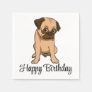 Buscar pug servilletas Cumpleaños