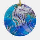 Buscar aguamarina adornos Ornamento del navidad