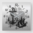Buscar pirata relojes de pared 4 º nave