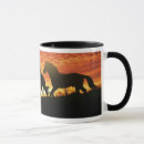 Buscar silueta del caballo tazas Equino