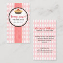 Buscar empanadas tarjetas de visita Panadero