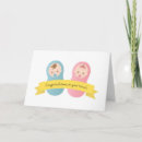 Buscar gemelos tarjetas de enhorabuena bebé
