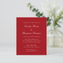 Buscar rojo y blanco elegante boda invitaciones Formal
