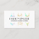 Buscar ropa interior tarjetas de visita Boutique