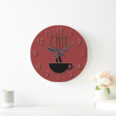 Buscar azul neón de relojes de pared Café