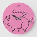 Buscar pig relojes de pared Bacon