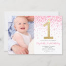Buscar del chica invitaciones primer cumpleaños Niña