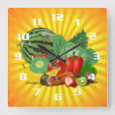 Buscar frutas y verduras relojes de pared Vegetal