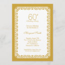 Buscar sexagésimo invitaciones Oro