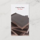 Buscar tienda del chocolate tarjetas de visita Confitería