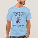 Buscar mono del dibujo animado camisetas Humor