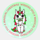 Buscar unicornio rojo pegatinas Navidades