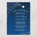 Buscar estrella fugaz invitaciones Azul