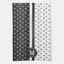 Buscar lunar blanco y negro paños de cocina Puntos