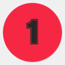 Buscar número 1 pegatinas Simple