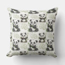 Buscar oso de panda cojines Acuarela